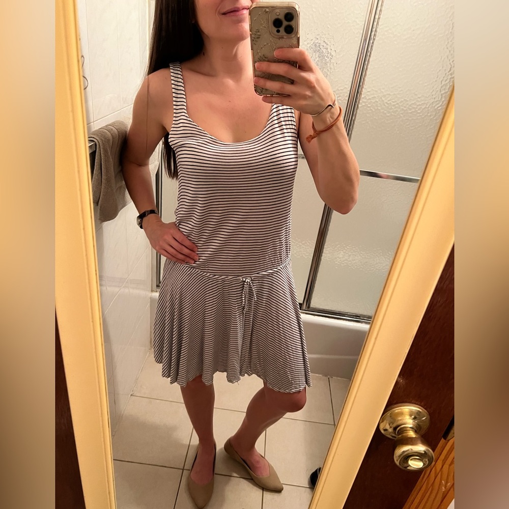 J.Crew Striped Cotton Dress/Cover-Up